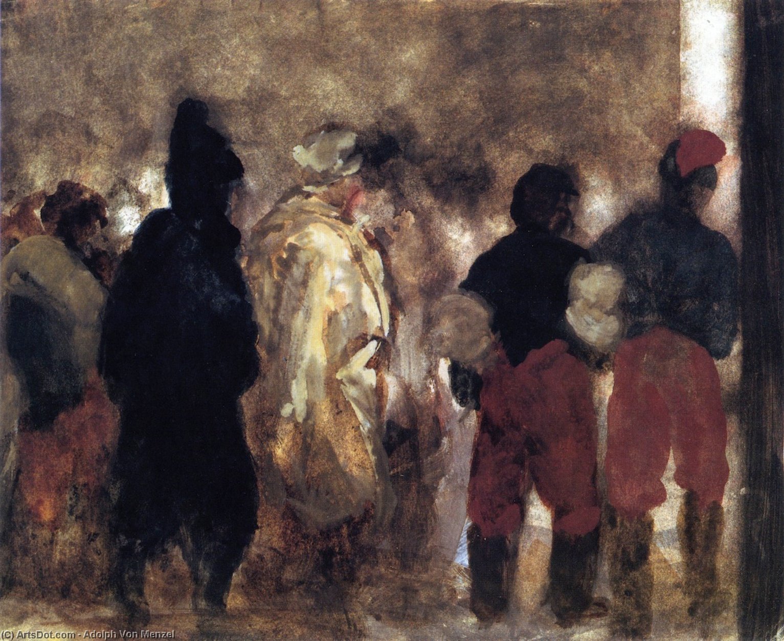 French Prisoners Of War On The March — Adolph Von Menzel
