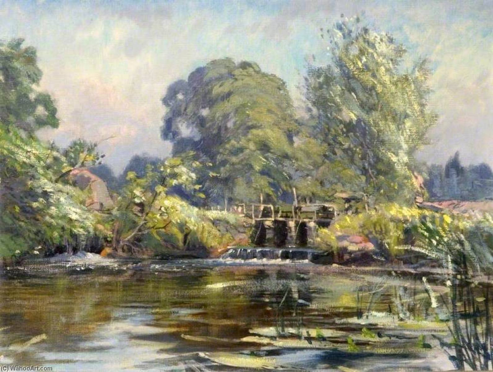 Mill Pond, Wimborne, Dorset — Percival Arthur Wise