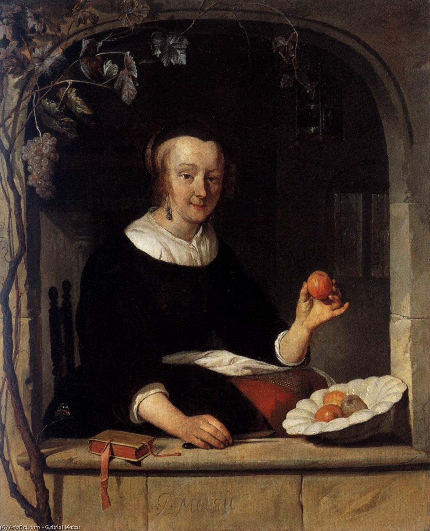 Lady Seated In A Window — Габриэль Метс