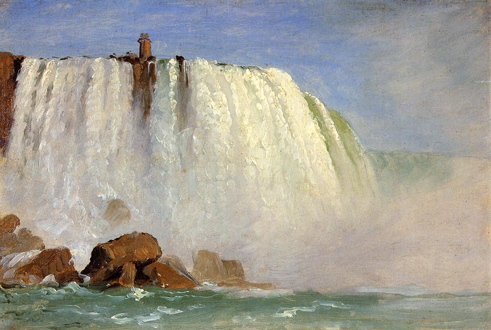 Estudio Para 'debajo Del Niagara' — Frederic Edwin Church