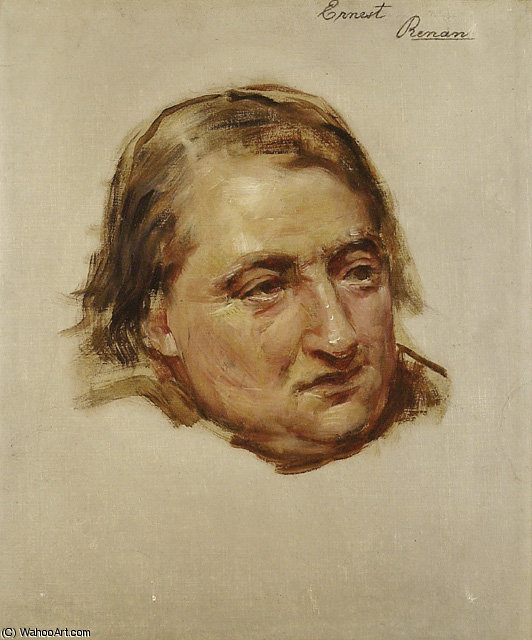 Study For The Portrait Of Ernest Renan — Edwin Longsden Long