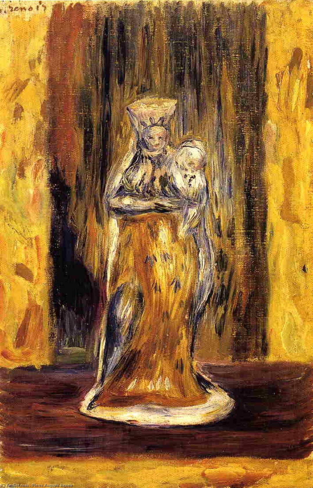 Earthenware Virgin And Child — Pierre-auguste Renoir