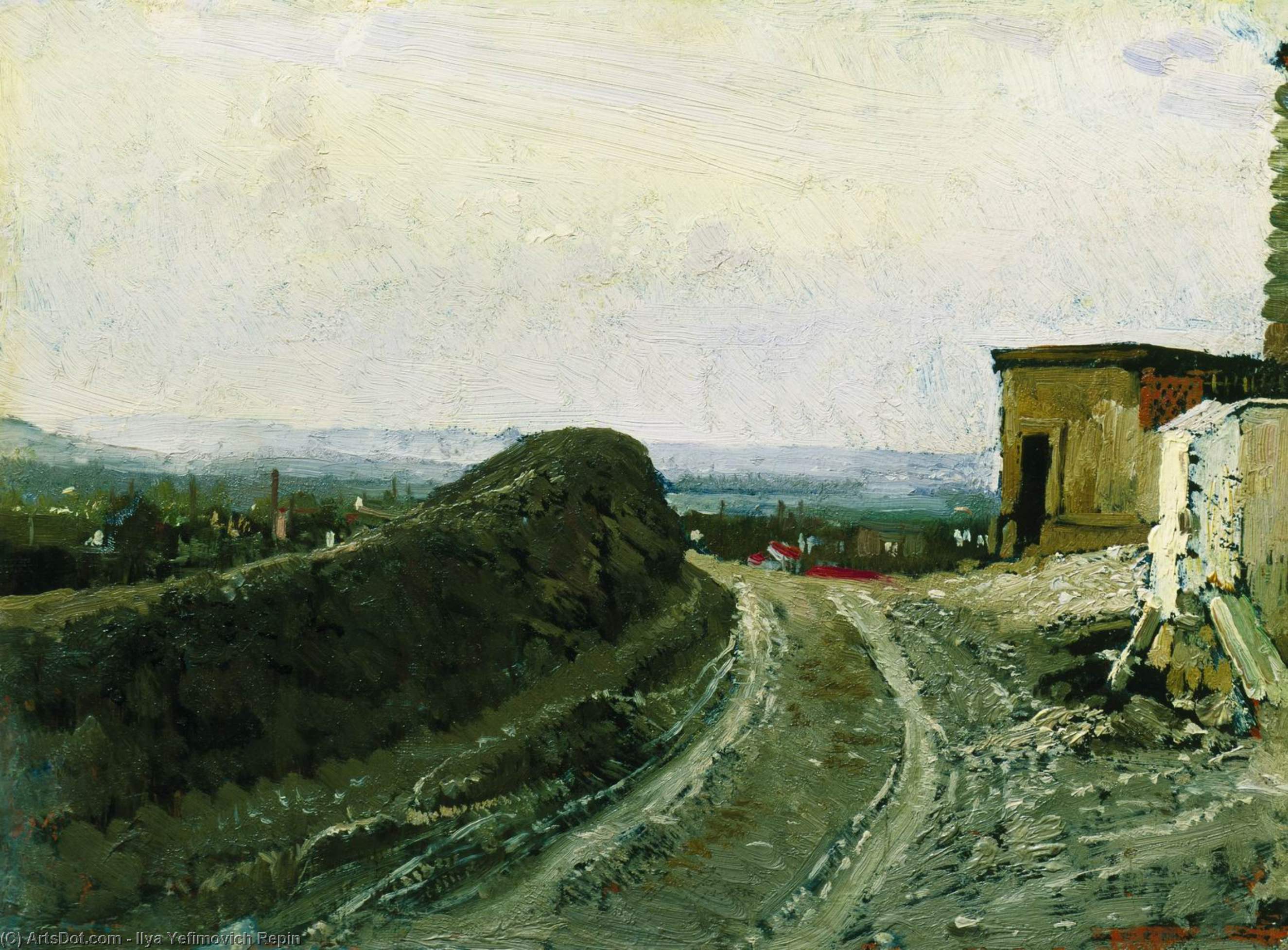 The Road From Montmartre In Paris — Ilya Yefimovich Repin
