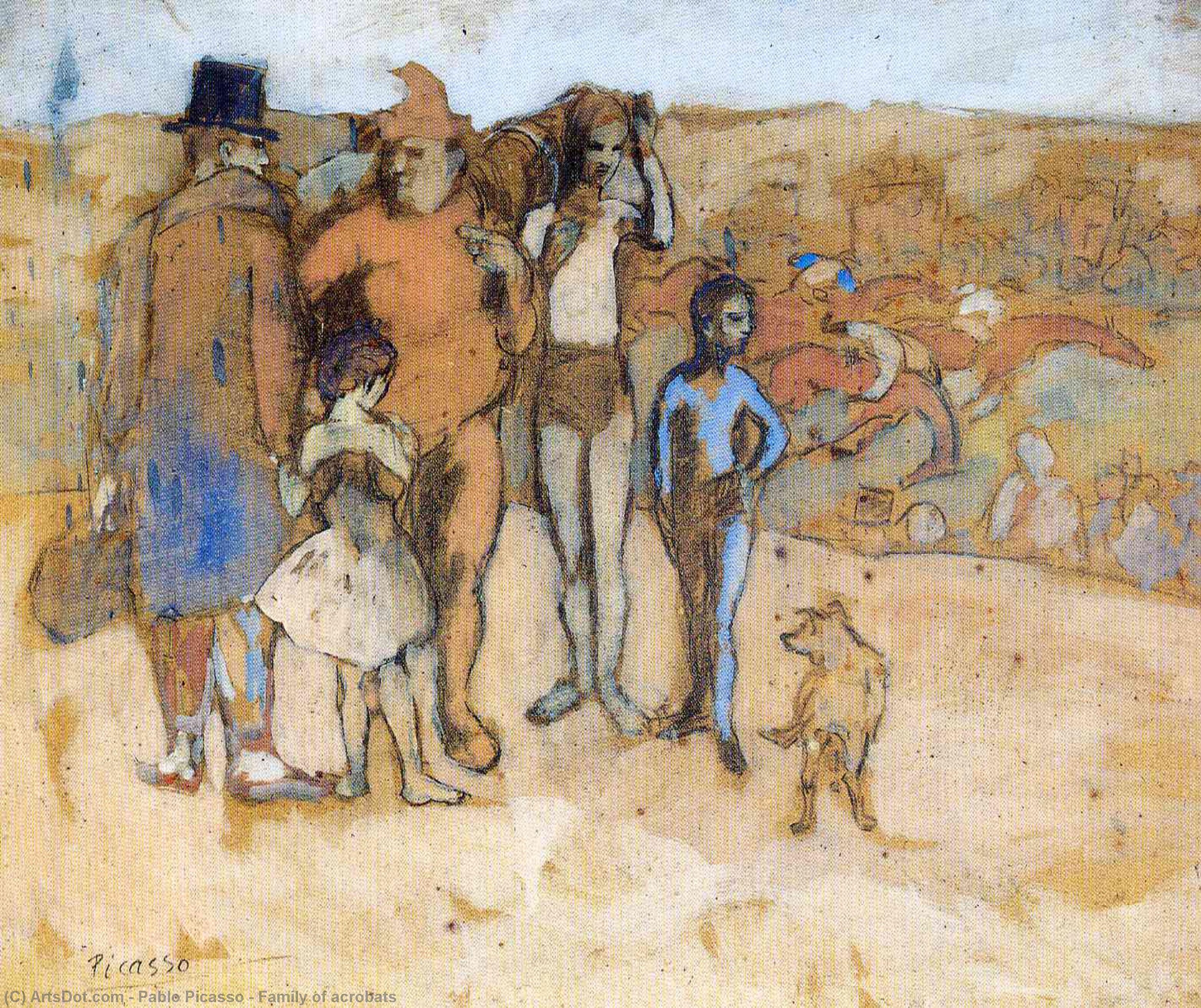 Family Of Acrobats — Pablo Picasso