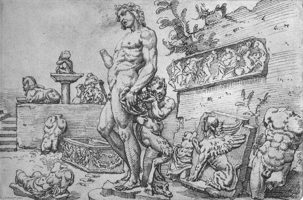 Garden Of The Casa Galli — Maerten Van Heemskerck