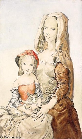 Maternite Au Chat — Léonard Tsuguharu Foujita
