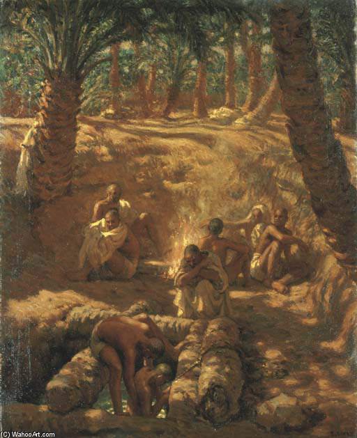 Berbers At An Oasis Well — Alphonse Etienne Dinet (nasreddine Dinet)