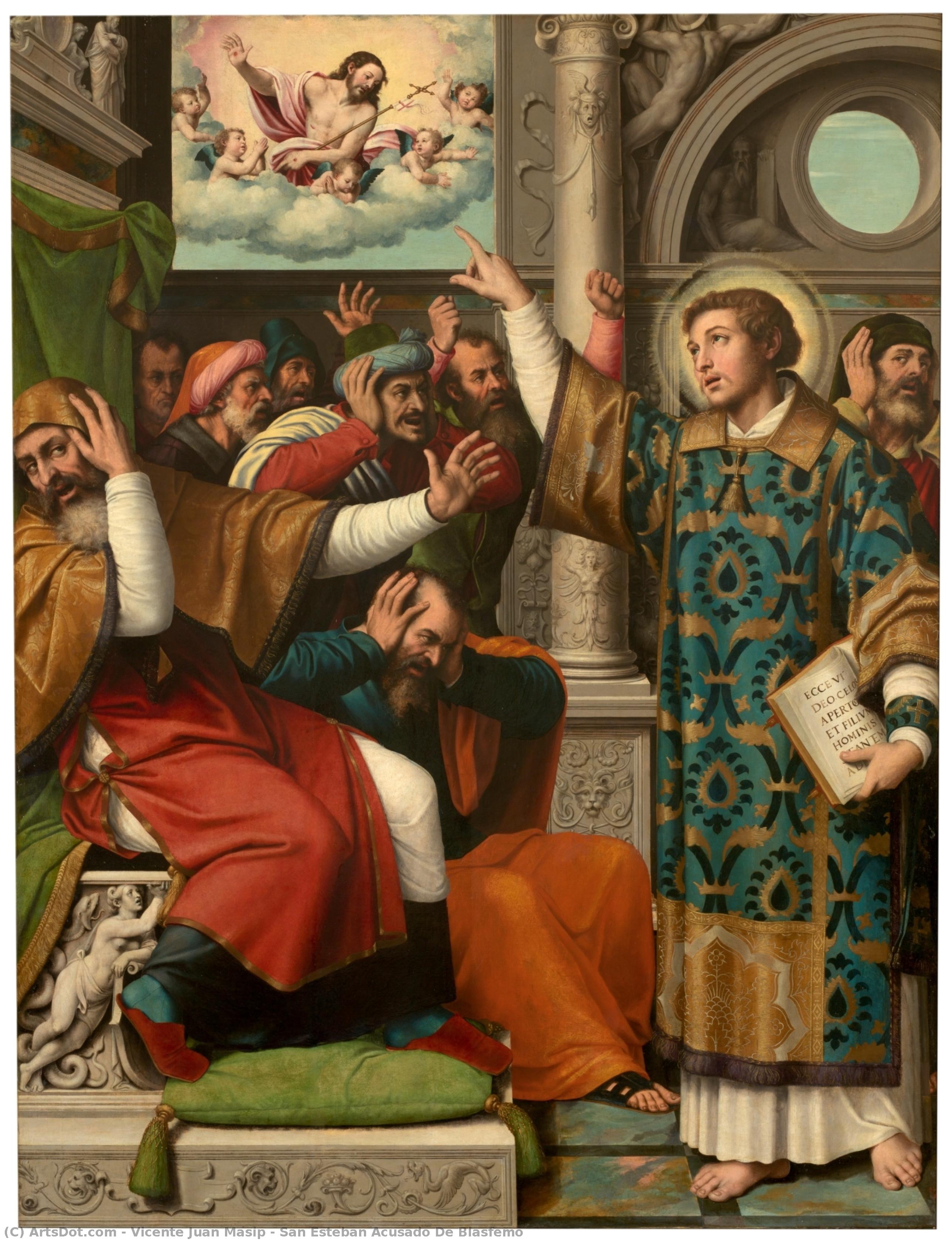 San Esteban Acusado De Blasfemo — ビセンテ・フアン・マシプ