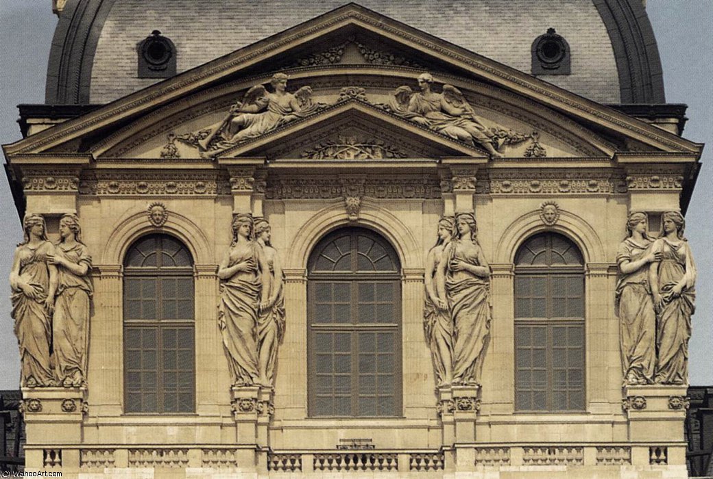 Caryatides On The Pavillon De L'horloge — Jacques Sarazin