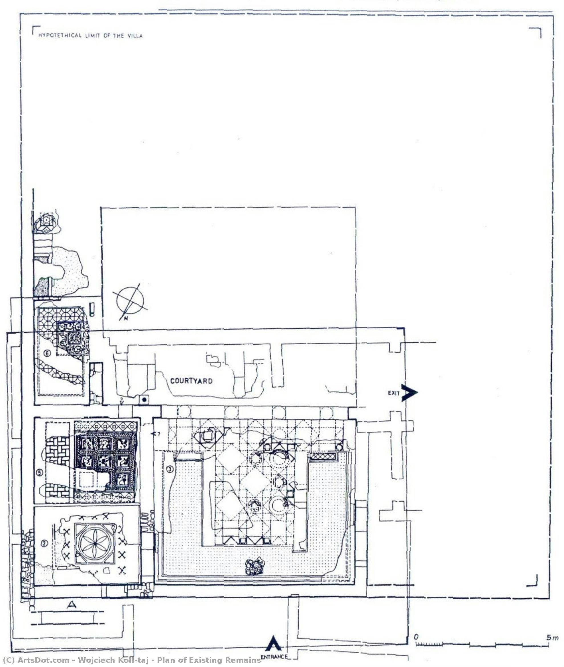 Plan Of Existing Remains — Wojciech Kołłątaj