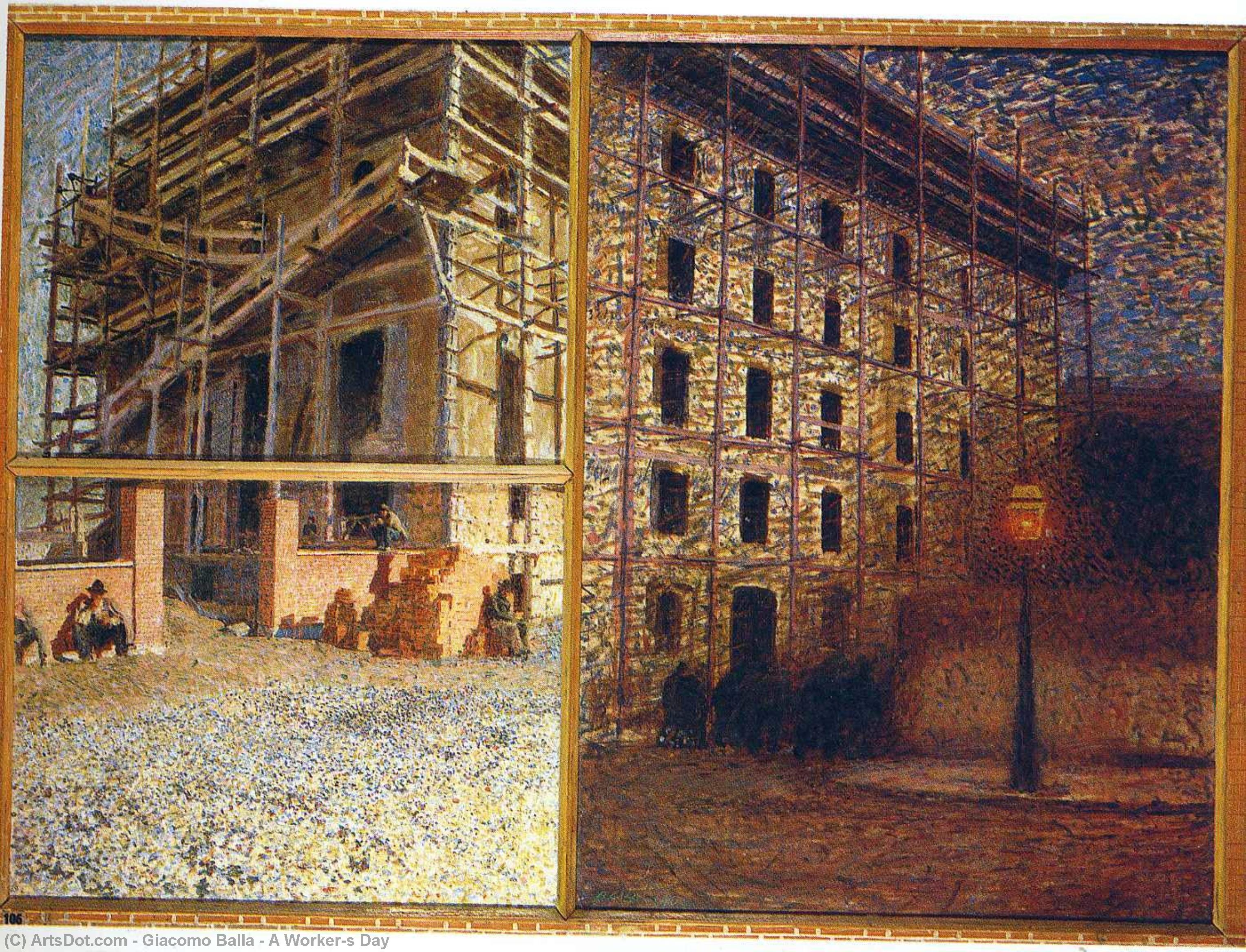 A Worker's Day — Giacomo Balla
