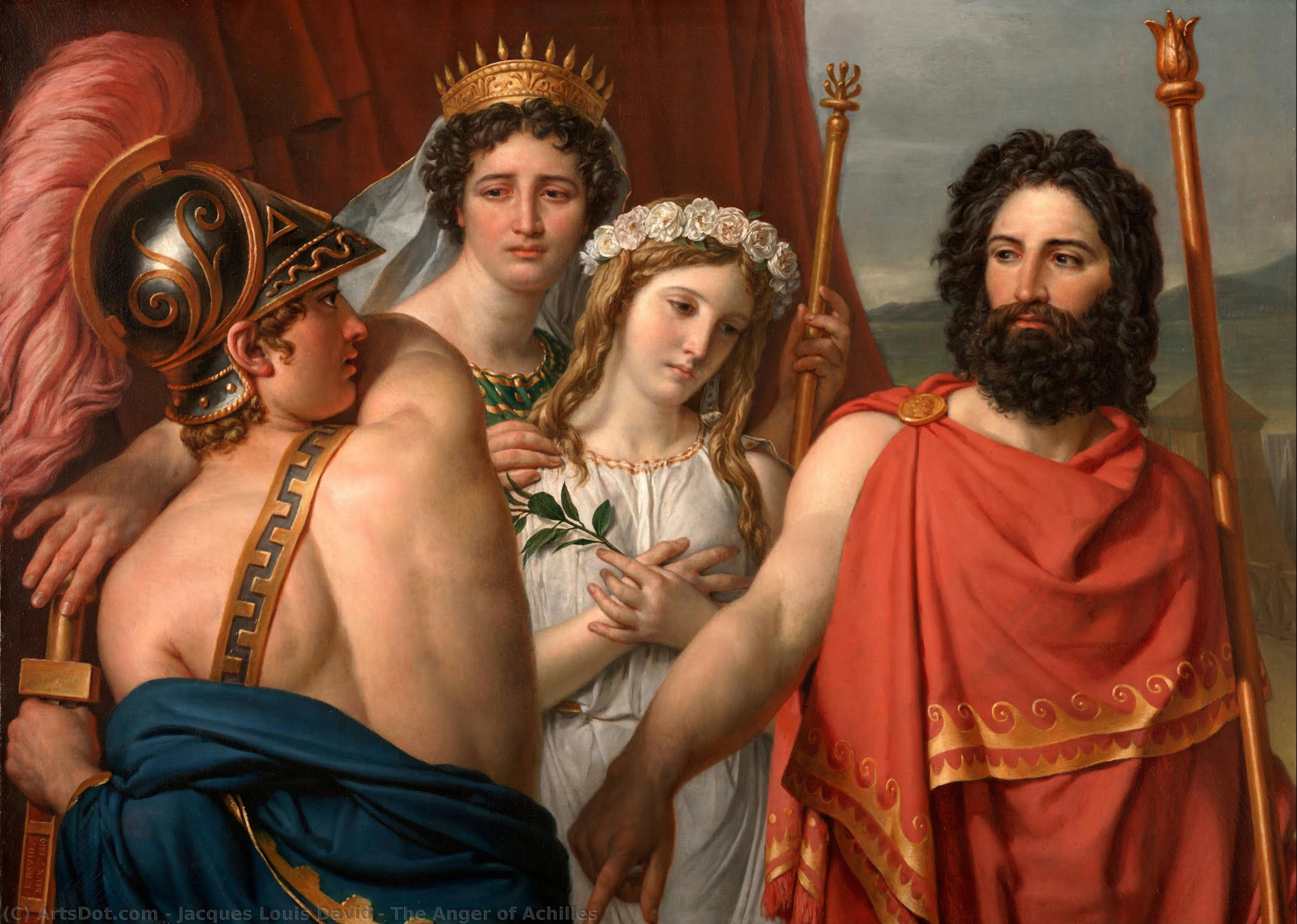 The Anger Of Achilles — Jacques-louis David