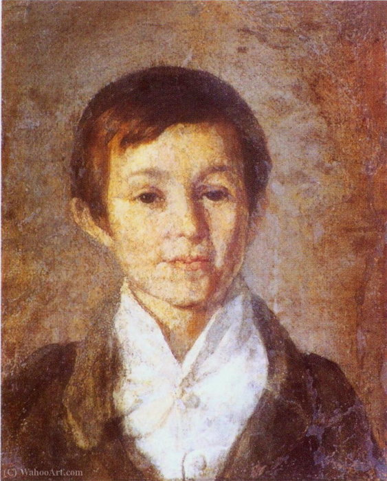 Portrait Of K. Milyukov In His Childhood — Grigori Vasilievich Soroka