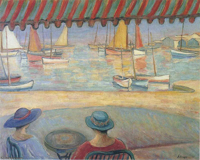 The Cafe On The Terrace At St Ile De Yeu — Henri Lebasque