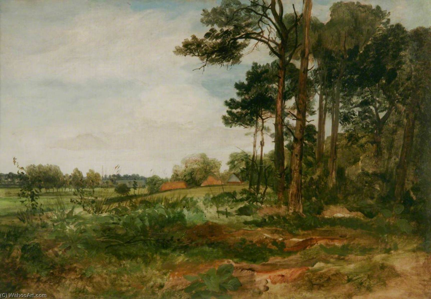Whitlingham Looking Towards Thorpe, Norfolk — Miles Edmund Cotman
