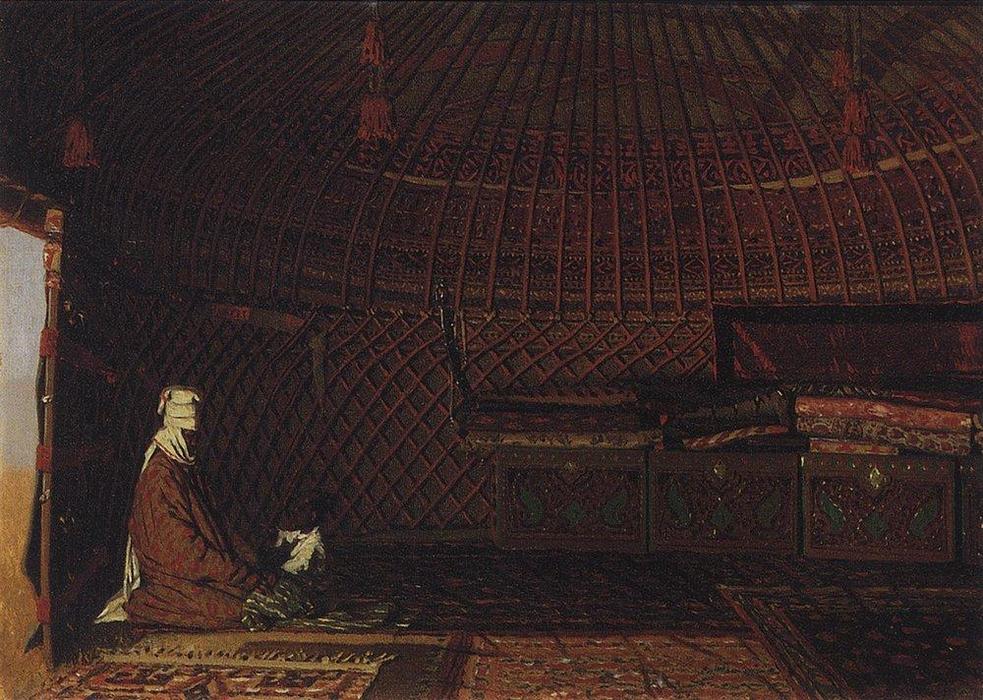 The Interior Of The Yurt Of Rich Kirghiz — Vasily Vasilevich Vereshchagin