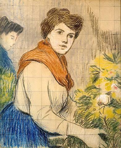 The Flower Seller — Federico Zandomeneghi