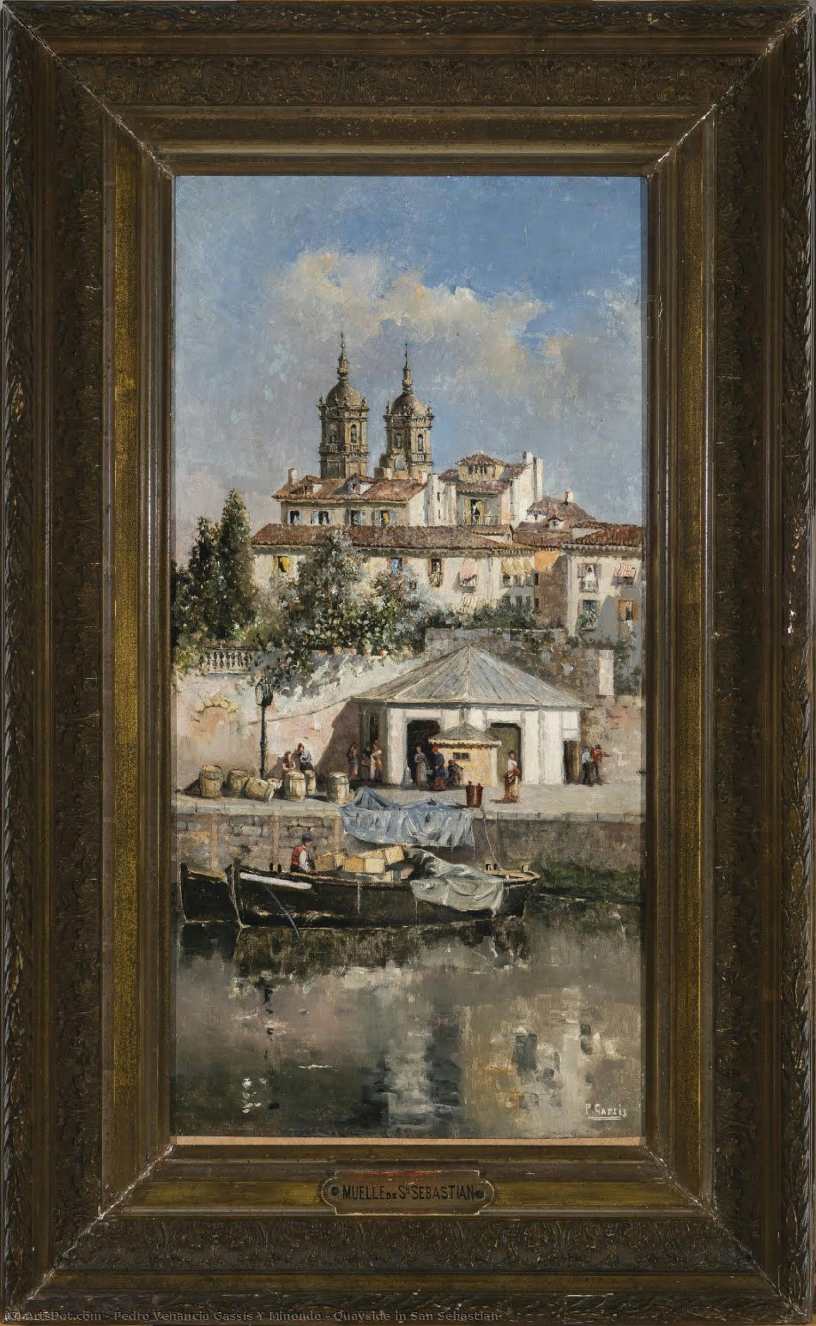 Quayside In San Sebastian — Pedro Venancio Gassís Y Minondo