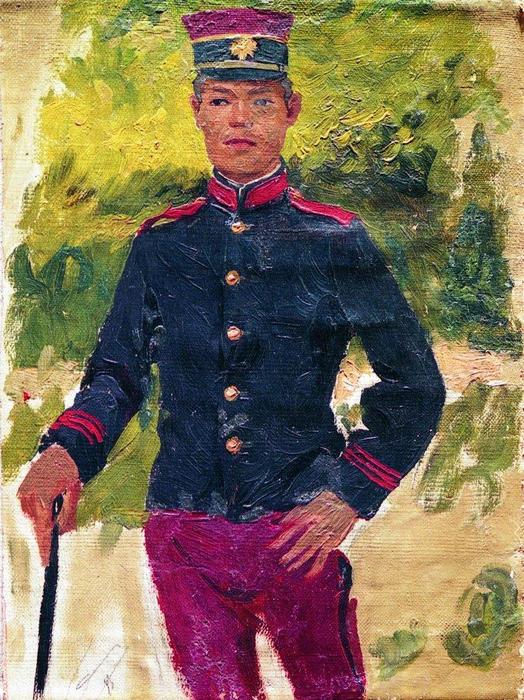 The Young Soldier. Parisian Style — Ilya Yefimovich Repin
