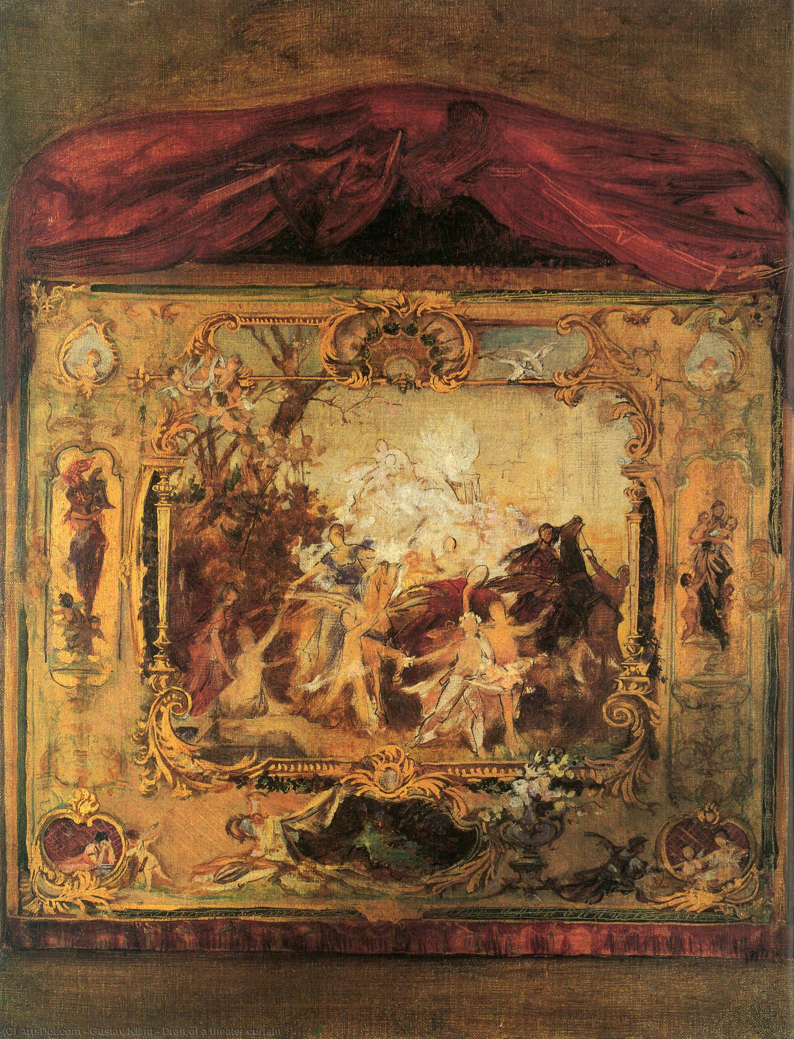 Draft Of A Theater Curtain — Gustav Klimt