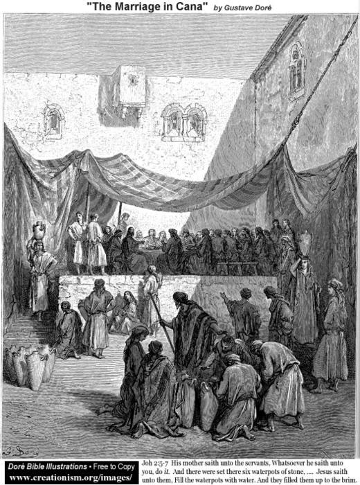 The Marriage In Cana — Paul Gustave Doré