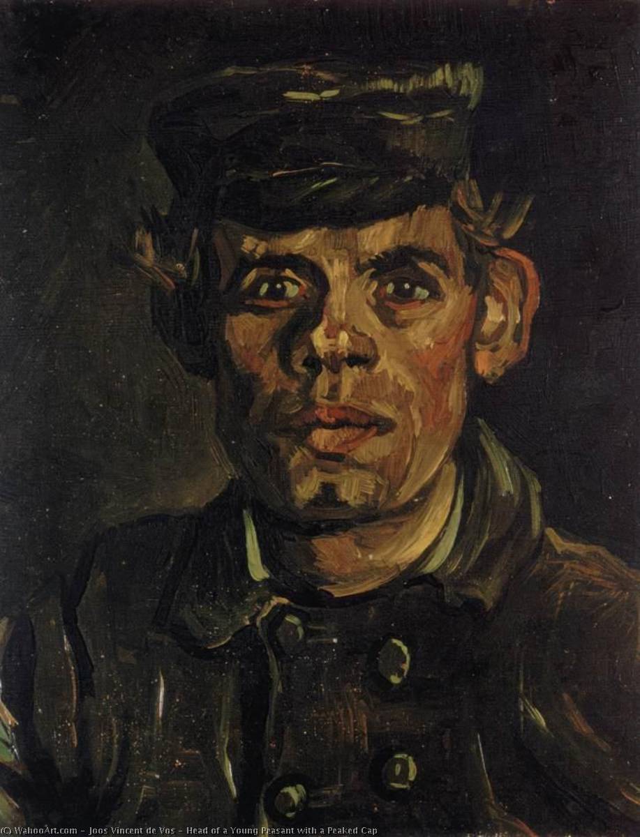 Head Of A Young Peasant With A Peaked Cap — Joos Vincent De Vos