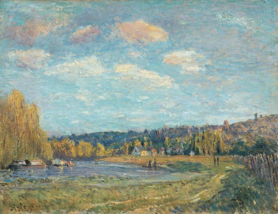 Near The River Seine — Alfred Sisley