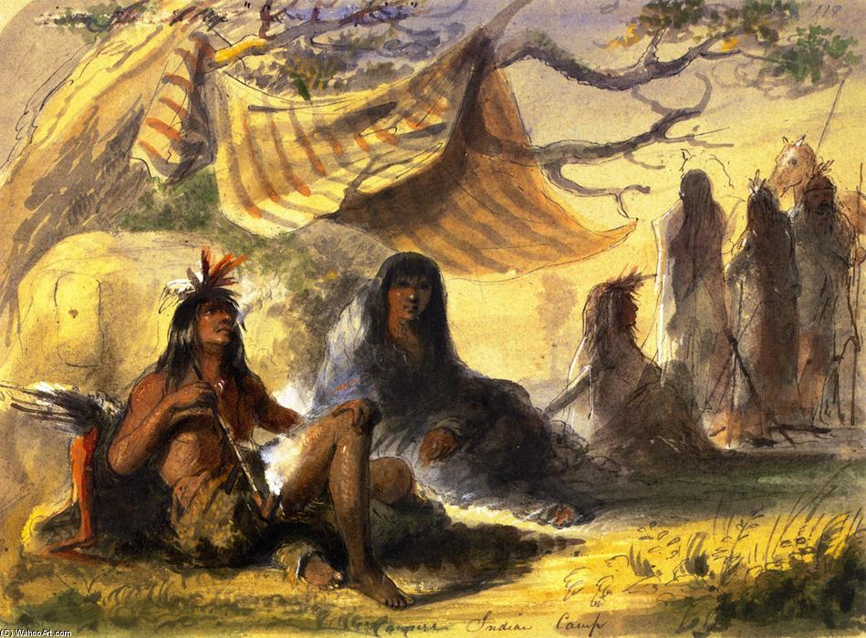 Pawnee Indian Camp — Альфред Якоб Миллер