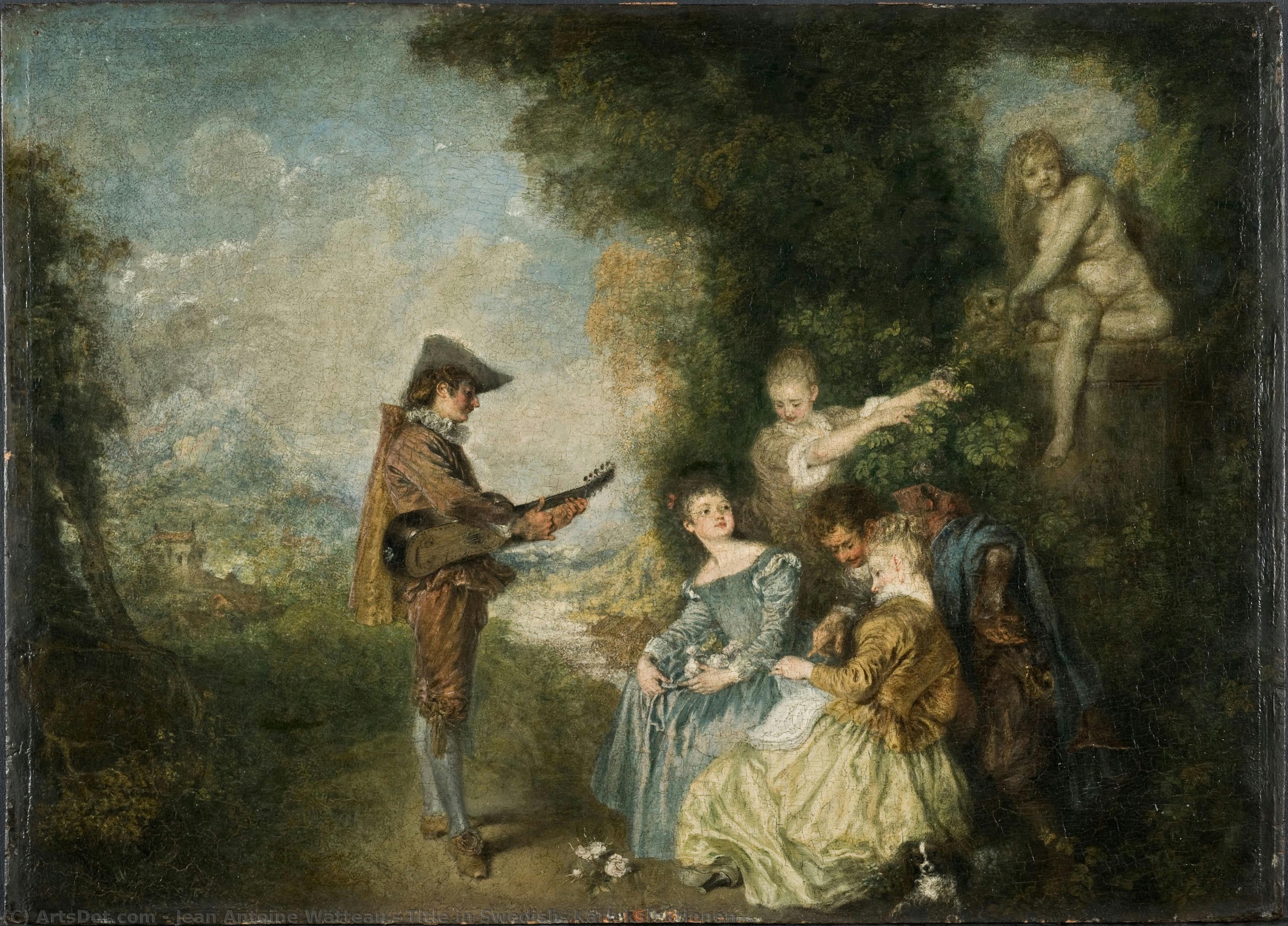 Die Liebeslektion — Jean-antoine Watteau