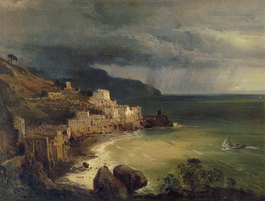 Temporale Nel Golfo Di Amalfi — Giacinto Gigante