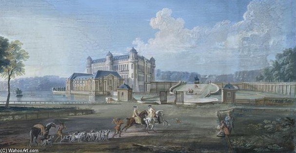 Le Chateau De Chantilly Au Xviiie Siecle — Jean Baptiste Lallemand