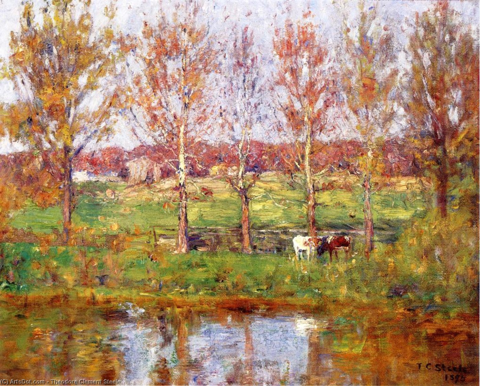 Cows By The Stream — Theodore Clement Steele