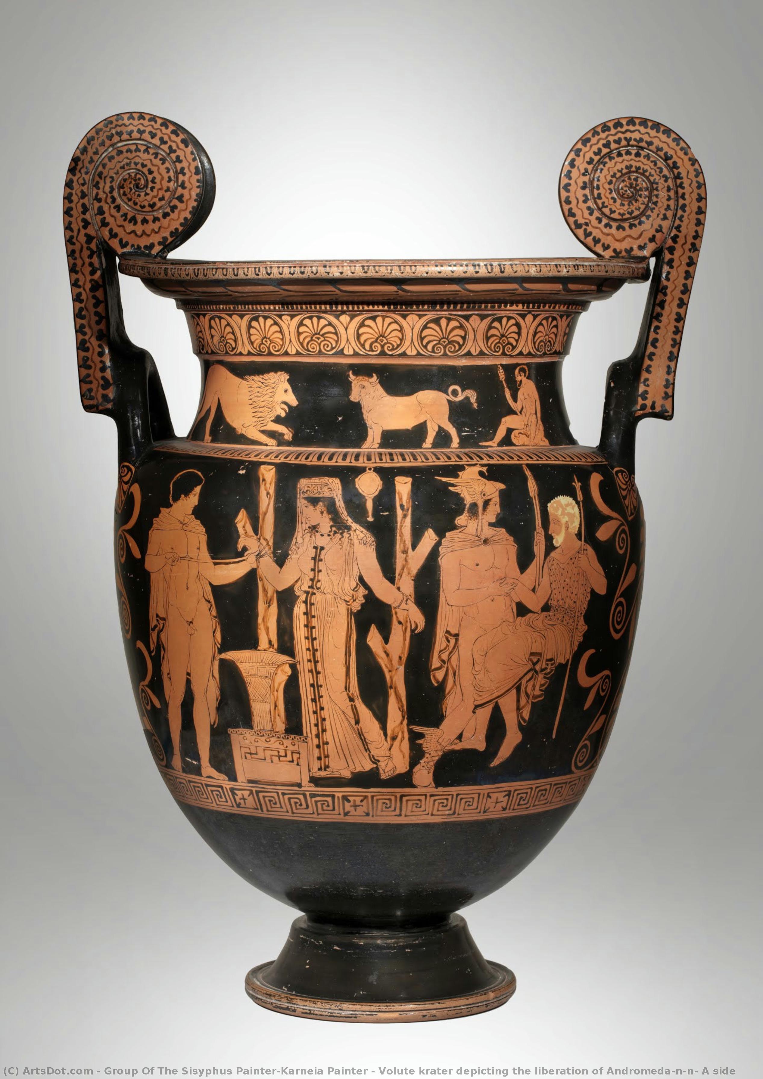Volute Krater Depicting The Liberation Of Andromeda\n\n- A Side — Group Of The Sisyphus Painter/karneia Painter