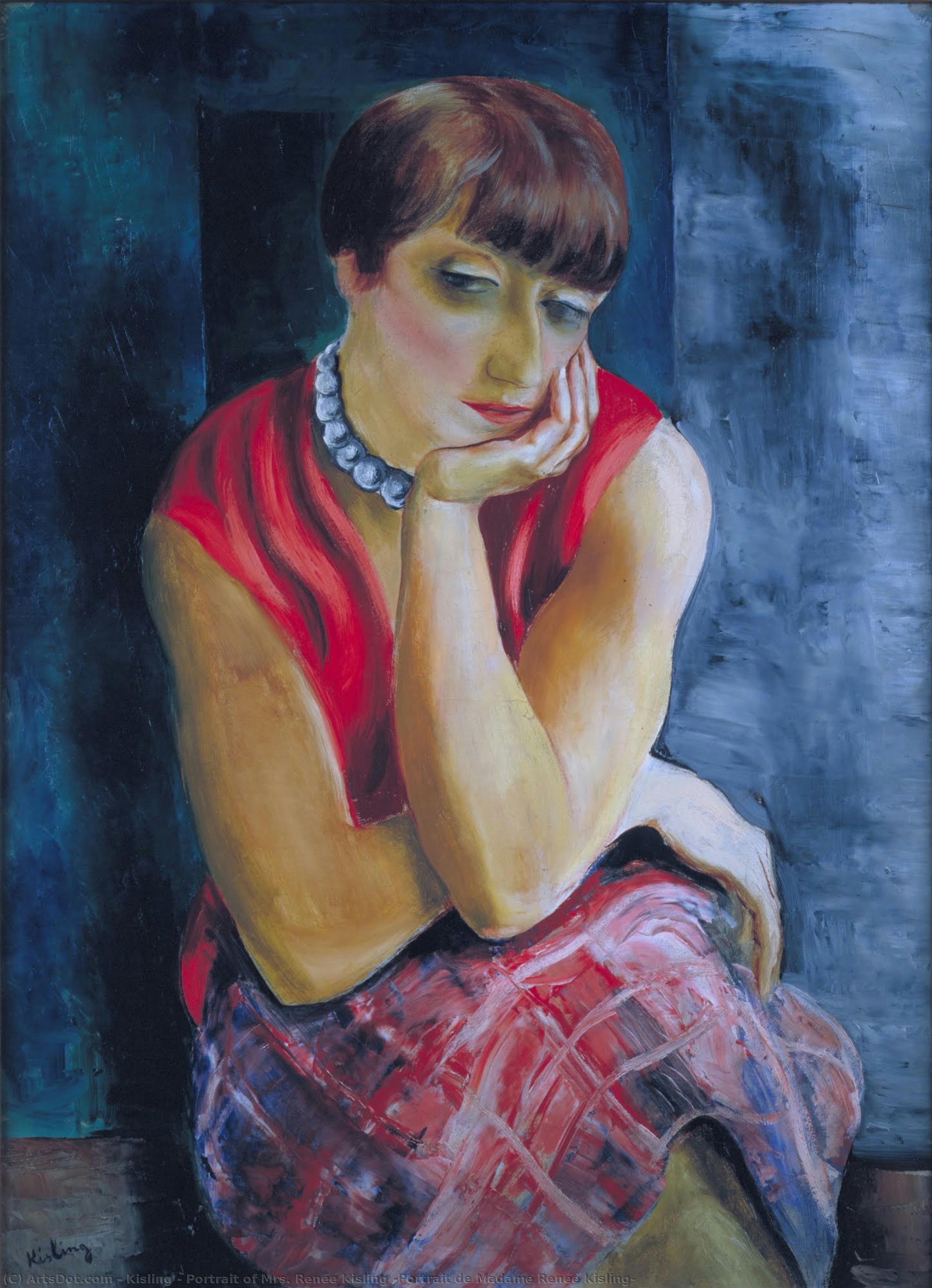 Portrait Of Mrs. Renée Kisling [portrait De Madame Renée Kisling] — Moïse Kisling