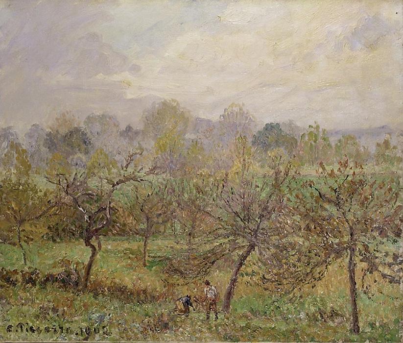 Autumn, Morning Mist, Éragny-sur-epte — Camille Pissarro