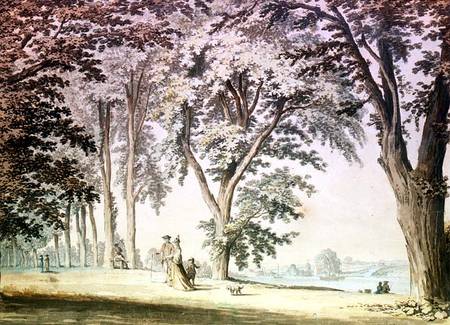 Trees By The Thames Opposite Hammersmith — Samuel Hieronymous Grimm