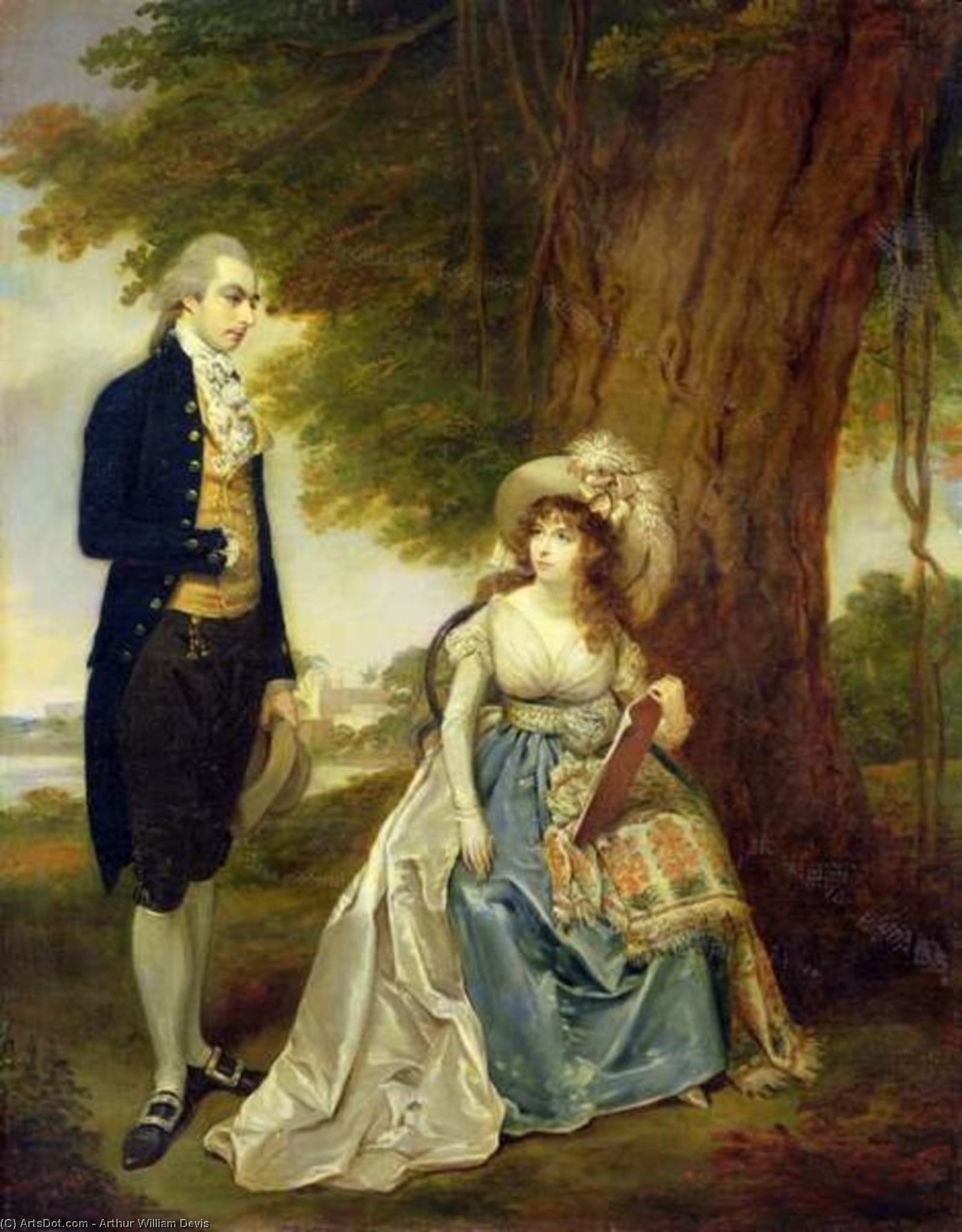 Mr And Mrs Fraser, C.1785 - (90) — Arthur Devis
