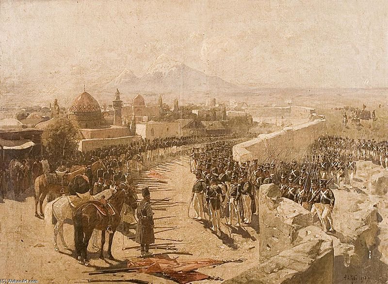 Yerevan Fortress Siege By Forces Of Tsarist Russia — François Flameng