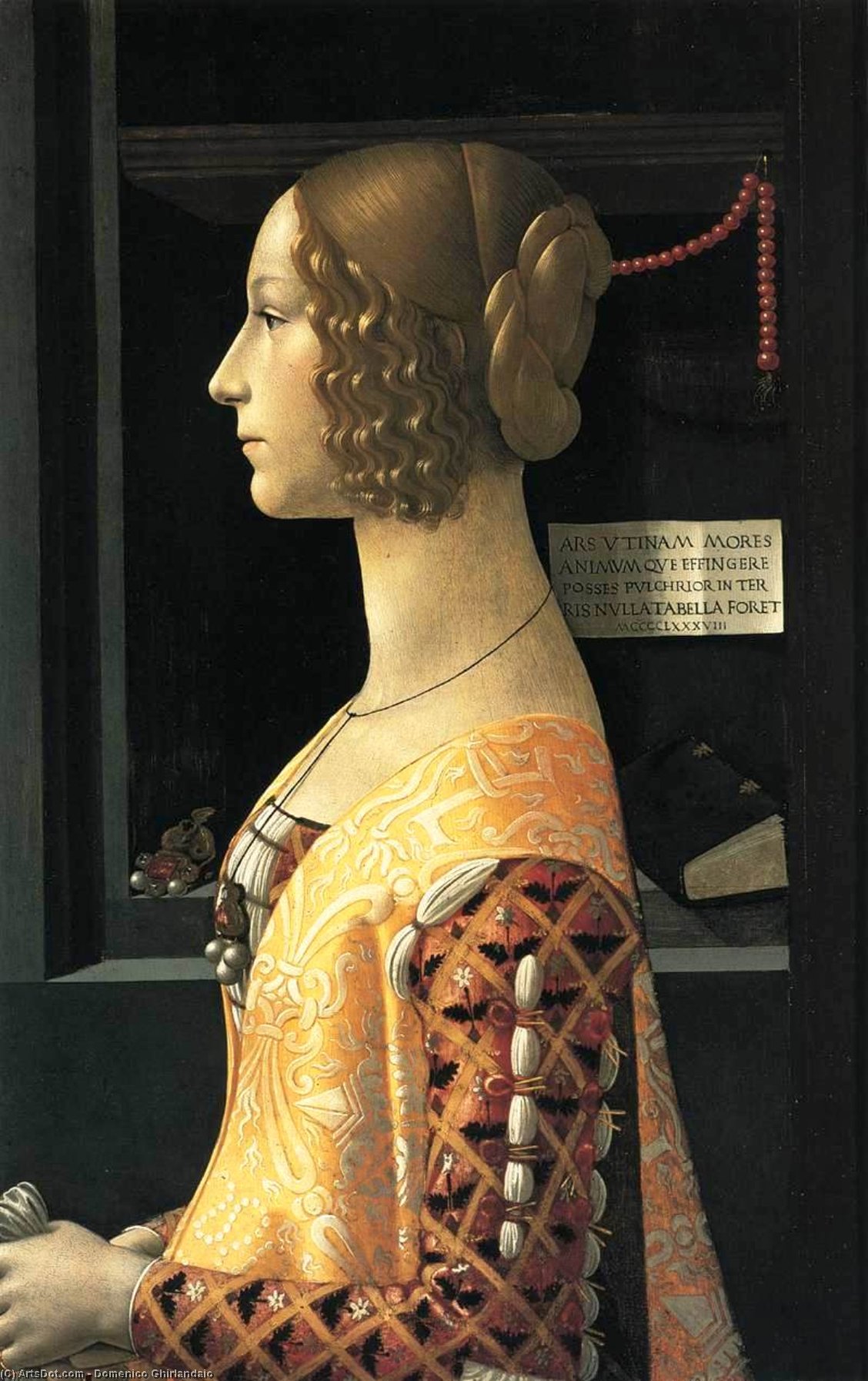 Portrait Of Giovanna Tornabuoni — Domeniko Đirlandajo