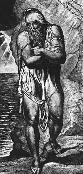 Joseph Von Arimathea Inmitten Der Felsen Albions — William Blake