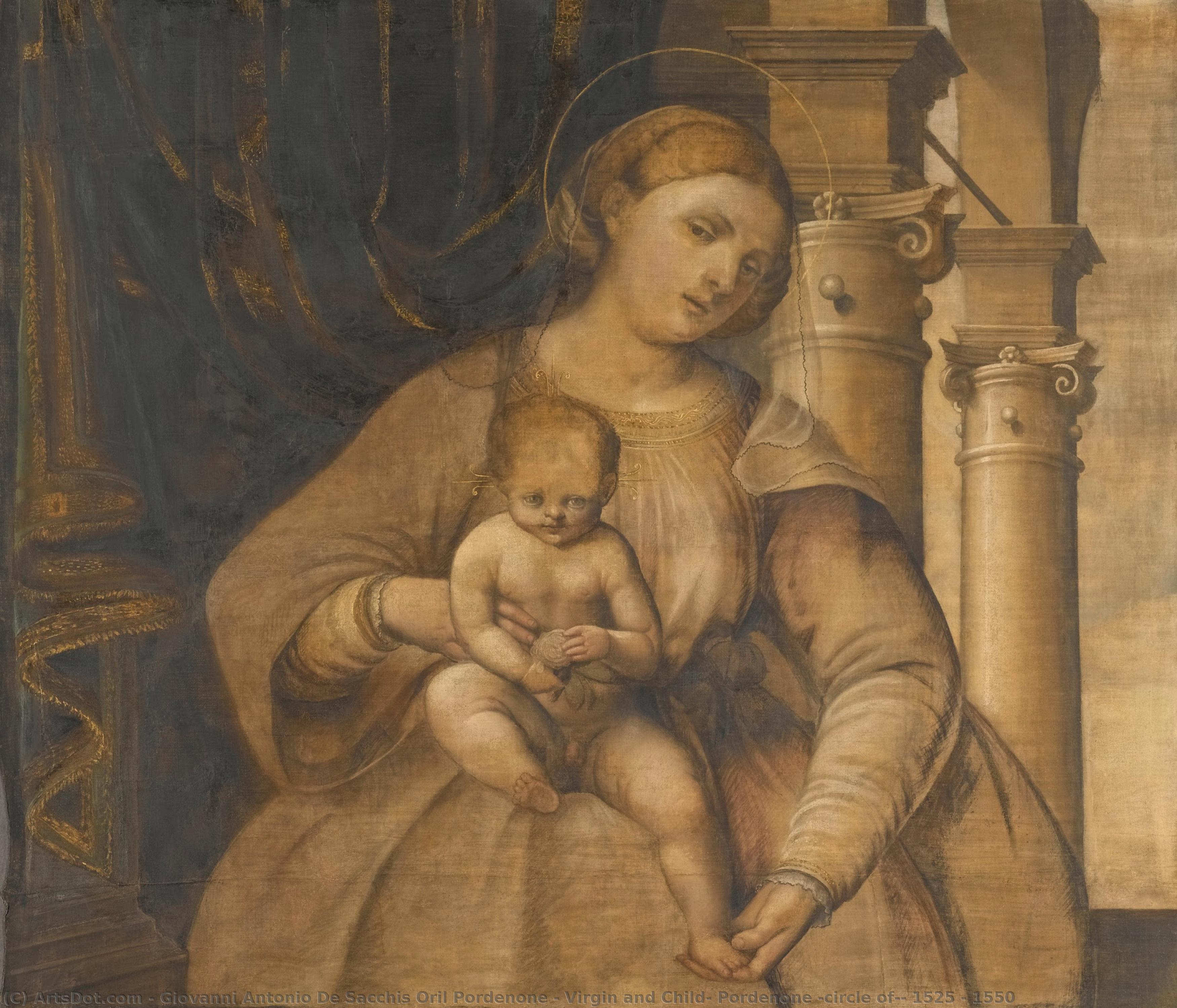 Virgin And Child, Pordenone (circle Of), 1525 - 1550 — Giovanni Antonio De Sacchis Oril Pordenone