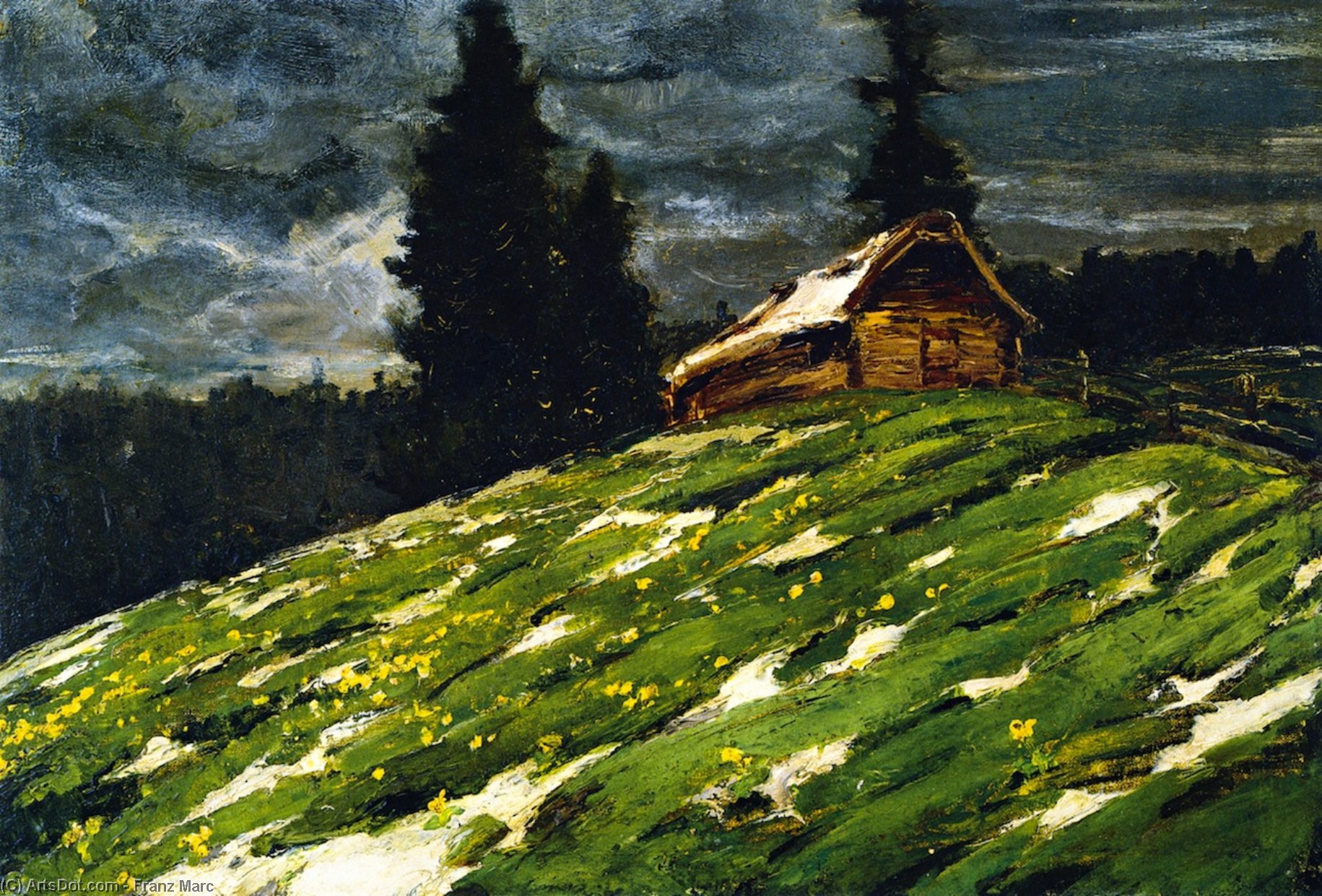 Blick Von Der Staffelalm — Franz Marc