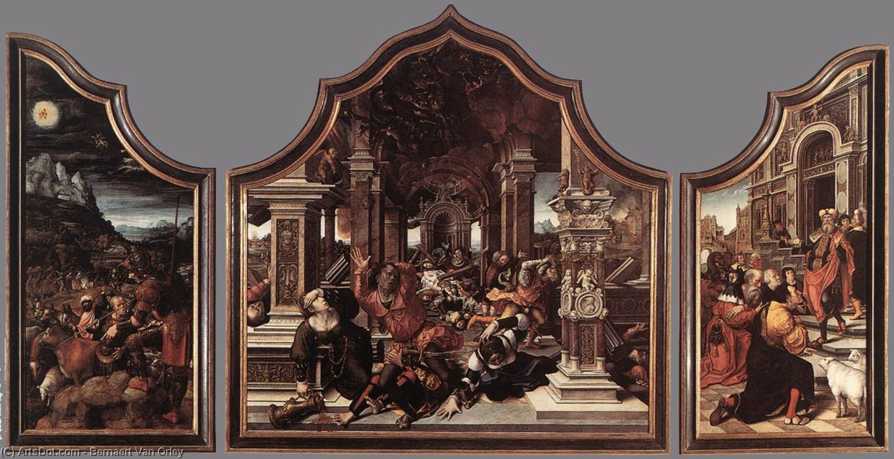 Triptych Of Virtue Of Patience — Bernaert Van Orley