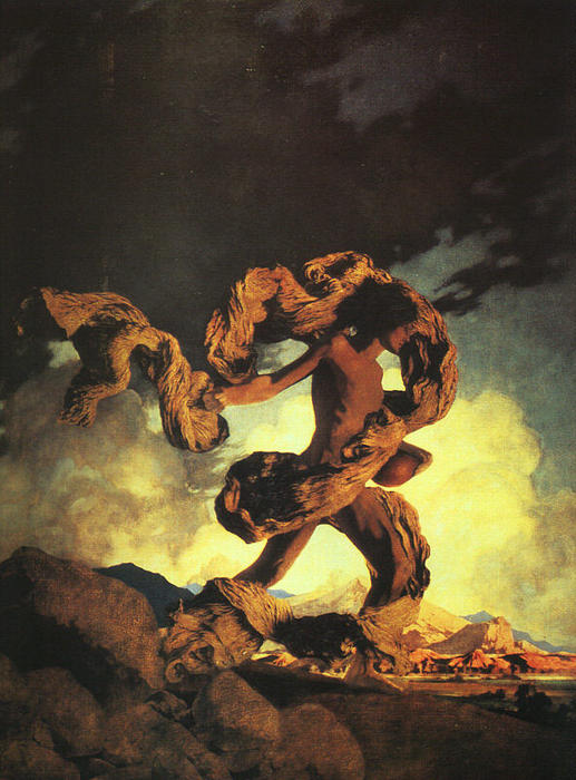 Cadmus Sowing The Dragon's Teeth — Maxfield Parrish
