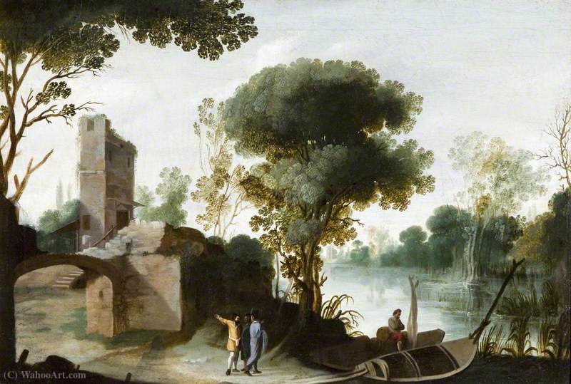 Landscape With Figures — Agostino Tassi