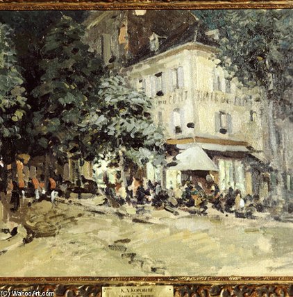 A Street In Vichy — Konstantin Alexeievitch Korovin