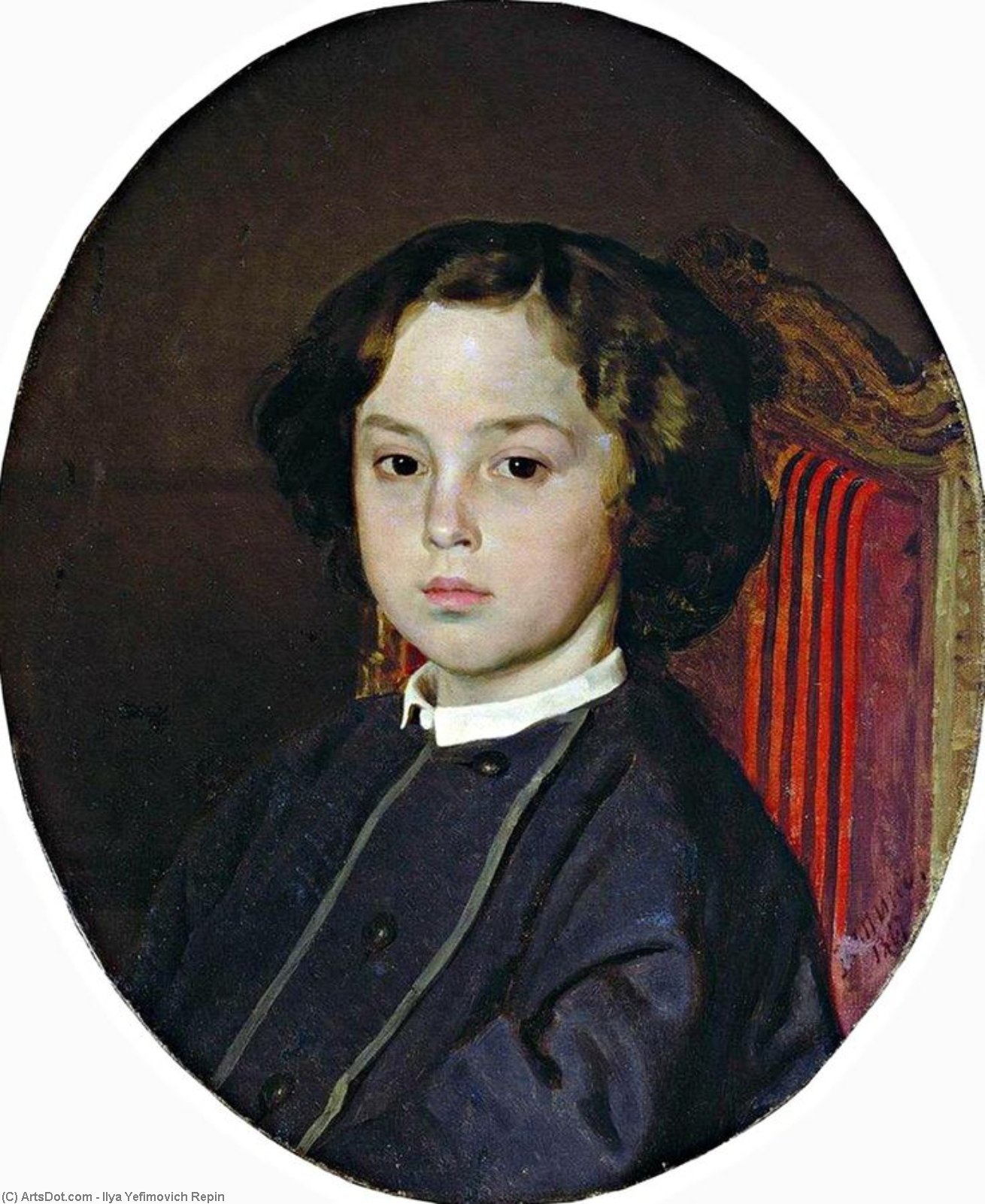 Portrait Of A Boy — Ilya Yefimovich Repin