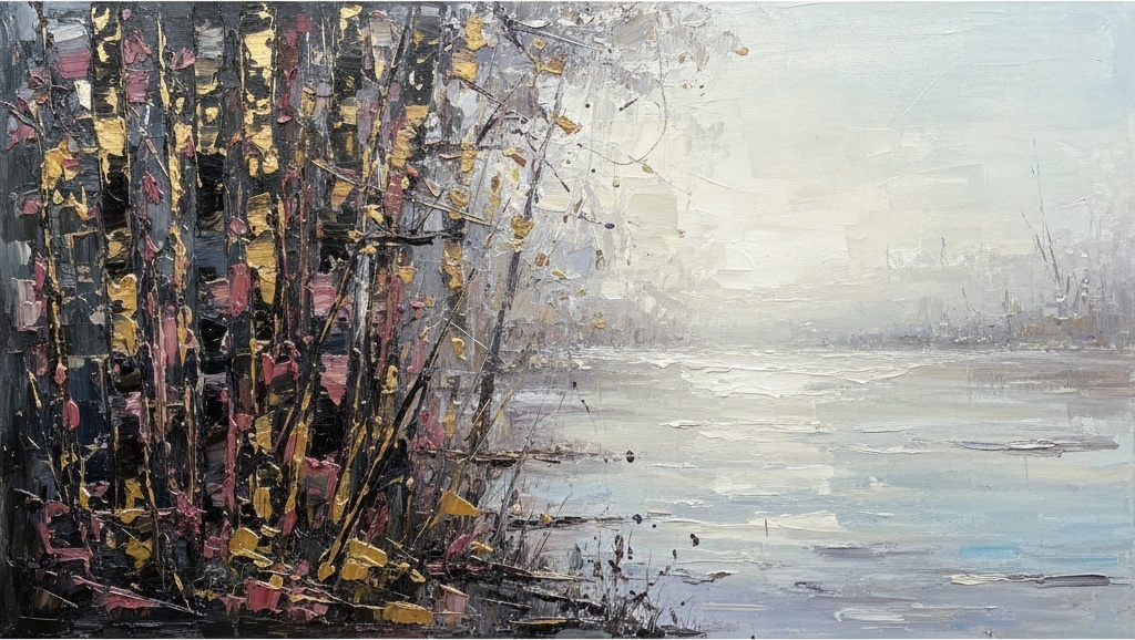 Fragmented Shadows Of Ochre Lost Within An Infinite And Luminous Mist — Christian Noiret