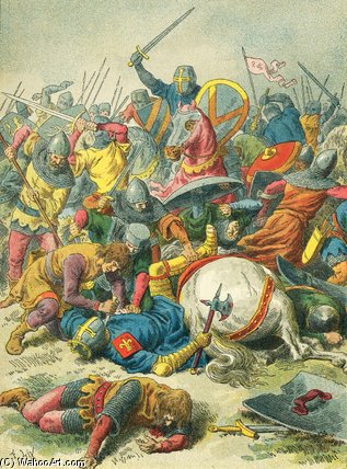 Philip Augustus At The Battle Of Bouvines — Frederic Theodore Lix