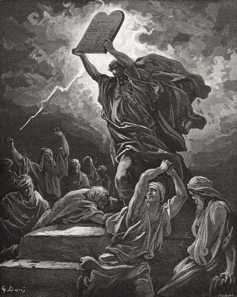 Moses Breaking The Tablets Of The Law — Paul Gustave Doré